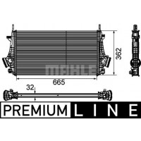 CI 191 000P MAHLE Интеркулер