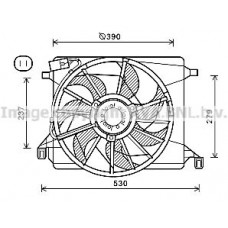 FD7560 AVA QUALITY COOLING Вентилятор охолодження двигуна