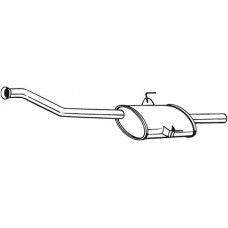 200-801 BOSAL Середній глушник вихлопних газів
