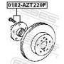 0182-AZT220F FEBEST Ступиця колеса