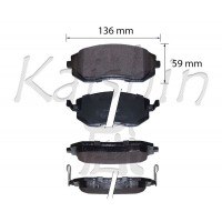 FK7073 KAISHIN Комплект гальмівних колодок дисковий гальм