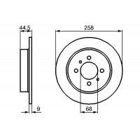 0 986 478 836 BOSCH Гальмівний диск
