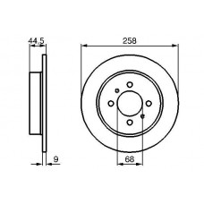 0 986 478 836 BOSCH Гальмівний диск