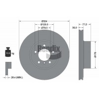 BDS1087HC BENDIX Braking Гальмівний диск