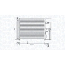 350203954000 MAGNETI MARELLI Конденсатор кондиціонера