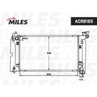 ACRB165 MILES Радіатор охолодження двигуна
