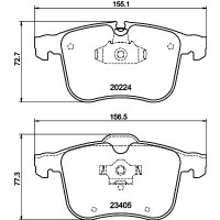 MDB2764 MINTEX Комплект гальмівних колодок дисковий гальм