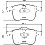 8DB 355 006-561 HELLA Комплект гальмівних колодок, дискове гальмо