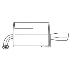 75626 SIGAM Глушник вихлопних газів кінцевий