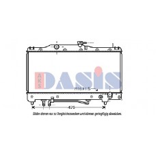 210510N AKS DASIS Радіатор охолодження двигуна