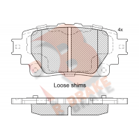 RB2376 R BRAKE Комплект гальмівних колодок дисковий гальм