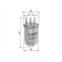 F 026 402 224 BOSCH Паливний фільтр