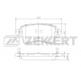 BS-1004 ZEKKERT Комплект гальмівних колодок дисковий гальм