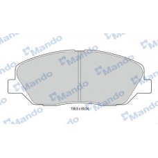 MBF015551 MANDO Комплект гальмівних колодок дисковий гальм