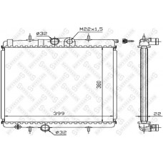 10-25122-SX STELLOX Радіатор охолодження двигуна