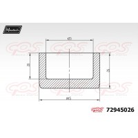 72945026 MAXTECH Поршень корпус скоби гальма