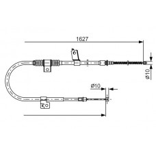1 987 482 274 BOSCH Тросик, cтояночный тормоз