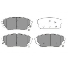 KBP-3039 KAVO PARTS Комплект гальмівних колодок дисковий гальм