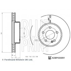 ADBP430091 BLUE PRINT Гальмівний диск