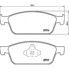 P 24 157 BREMBO КомплеК т гальмівних колодок, дискове гальмо
