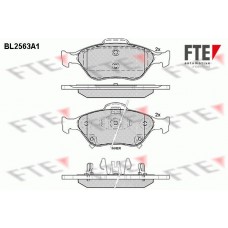 BL2563A1 FTE Комплект гальмівних колодок дисковий гальм