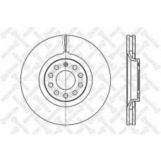 6020-47107V-SX STELLOX Гальмівний диск