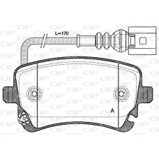 BPA0897.11 OPEN PARTS Комплект гальмівних колодок дисковий гальм