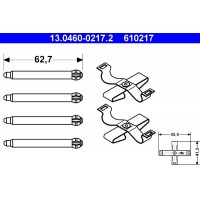 13.0460-0217.2 ATE Комплектуючі колодки дискового гальма