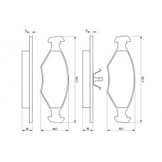 0 986 424 514 BOSCH КомплеК т гальмівних колодок, дискове гальмо