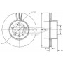 TX 72-54 TOMEX Brakes Гальмівний диск