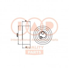 127-16030 IAP QUALITY PARTS Натяжний ролик ремінь ГРМ