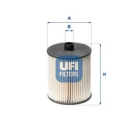 26.123.00 UFI Паливний фільтр