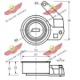 03.136 AUTOKIT Натяжний ролик ремінь ГРМ