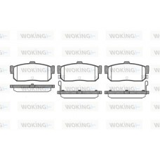 P2663.22 WOKING Комплект гальмівних колодок дисковий гальм