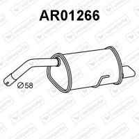 AR01266 VENEPORTE Глушник вихлопних газів кінцевий