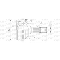 CVJ5276.10 OPEN PARTS Шарнирный комплект, Привідний вал