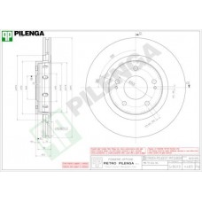 V483 PILENGA Гальмівний диск