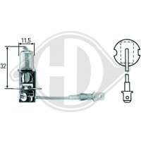 LID10015 DIEDERICHS Лампа розжарювання, Основна фара