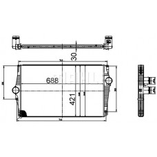 CI 520 000S MAHLE Интеркулер