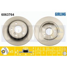 6063764 GIRLING Гальмівний диск