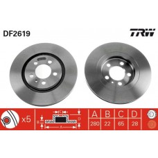 DF2619 TRW Гальмівний диск