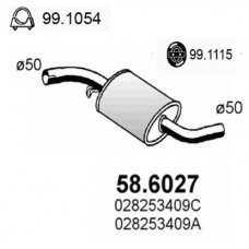 58.6027 ASSO Середній глушник вихлопних газів