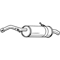 135-117 BOSAL Глушник вихлопних газів кінцевий