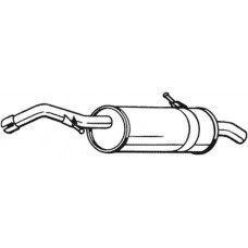 135-117 BOSAL Глушник вихлопних газів кінцевий