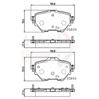 ADB32234 COMLINE КомплеК т гальмівних колодок, дискове гальмо