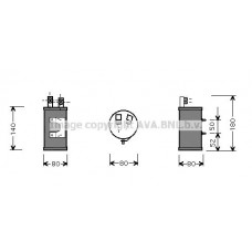 VND065 AVA QUALITY COOLING Осушувач кондиціонера