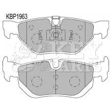 KBP1963 KEY PARTS Комплект гальмівних колодок дисковий гальм