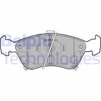 LP1231 DELPHI Комплект гальмівних колодок дисковий гальм
