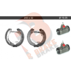 79RBKT0082 R BRAKE Комплект гальмівних колодок