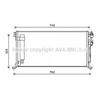 MTA5220D AVA QUALITY COOLING Конденсатор кондиціонера